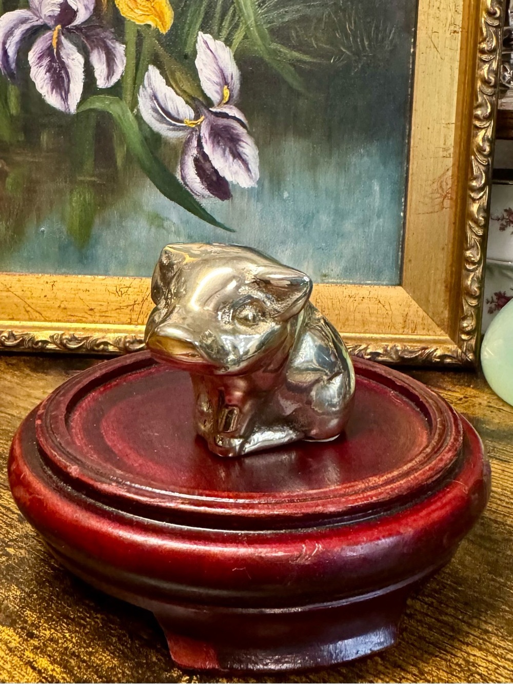 Adorable Vintage Brass Pig Figurine